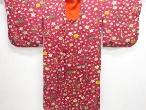 大正ロマン　紋錦紗橘に藤桜模様ロング道行コート